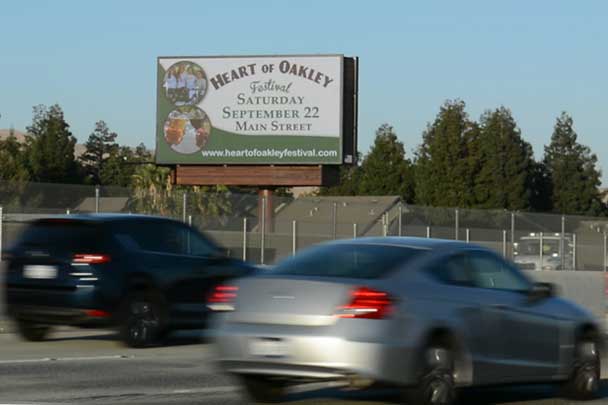 pittsburg california highway 4 digital billboard