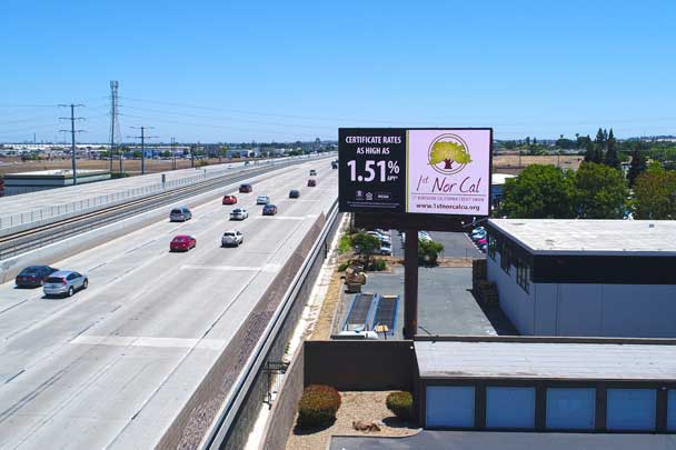 pittsburg california highway 4 digital billboard