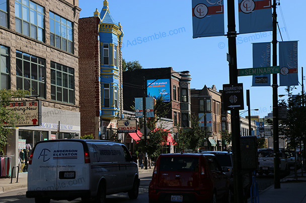 chicago illinois lakeview belmont sheffield digital billboard