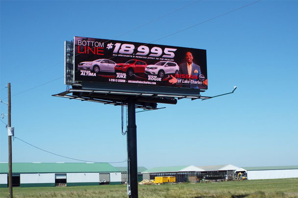 lake charles louisana interstate 10 digital billboard